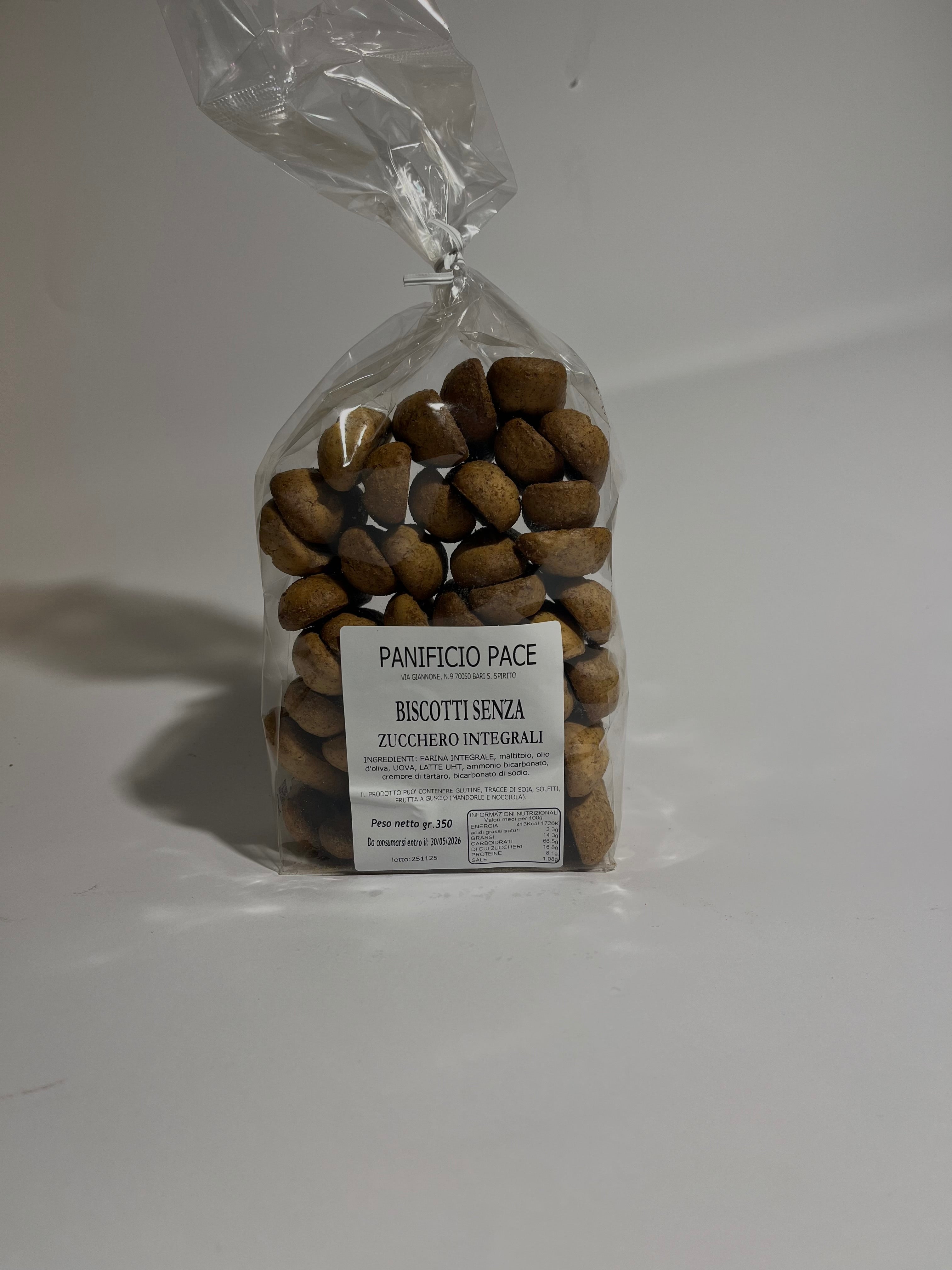 Biscotti senza Zucchero Integrali