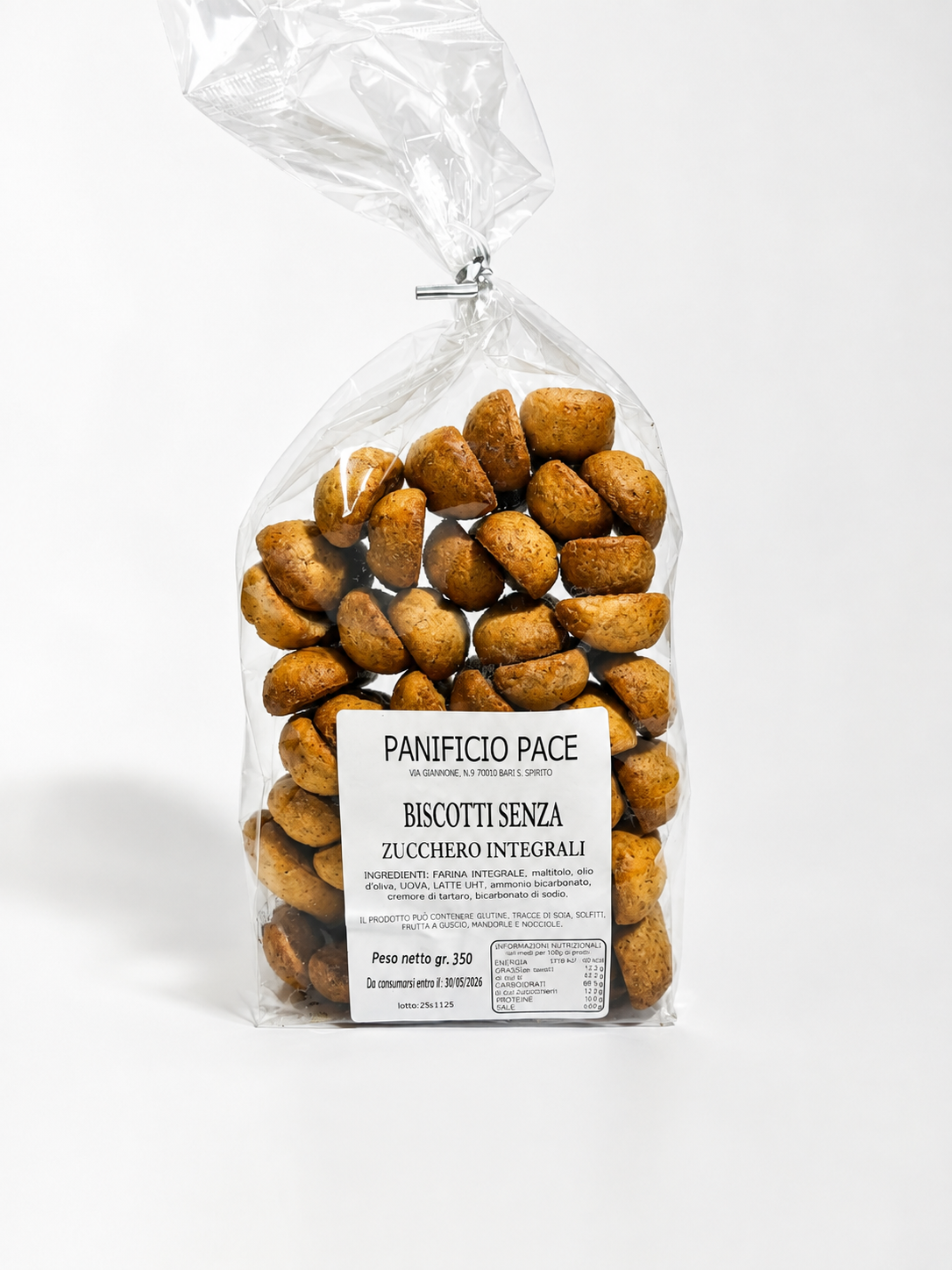 Biscotti senza Zucchero Integrali